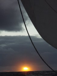 Mysthischer Sonnenuntergang