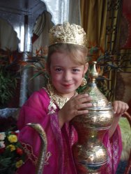 Marlene als orientalische Prinzessin