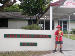 Till's erster Schultag in der Iluka Public School