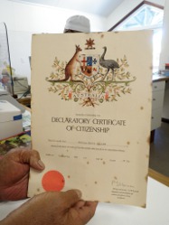Citizenship Urkunde