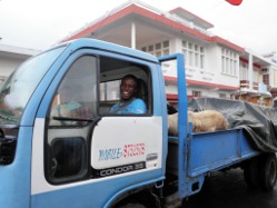 LKW-Fahrer auf Rodrigues