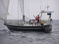 Spica unter Segeln