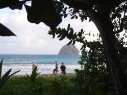 Der berhmte Diamantfelsen von Martinique