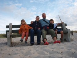 Familienfoto an der Nordsee