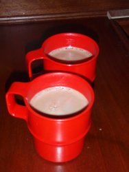Ablegeschluck nach morgendlichem Aufbruch