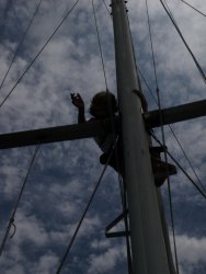 Marlene im Mast